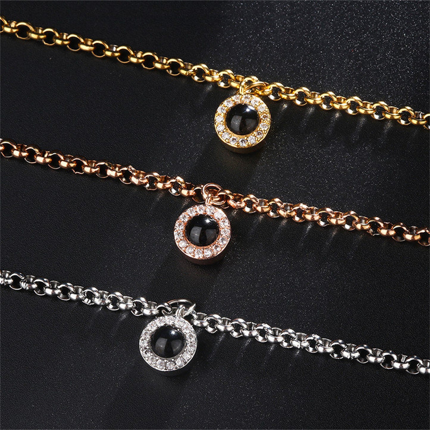 Fotoarmbånd - Diamantlenke