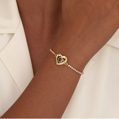 Fotoarmbånd - Hjerte & Diamant