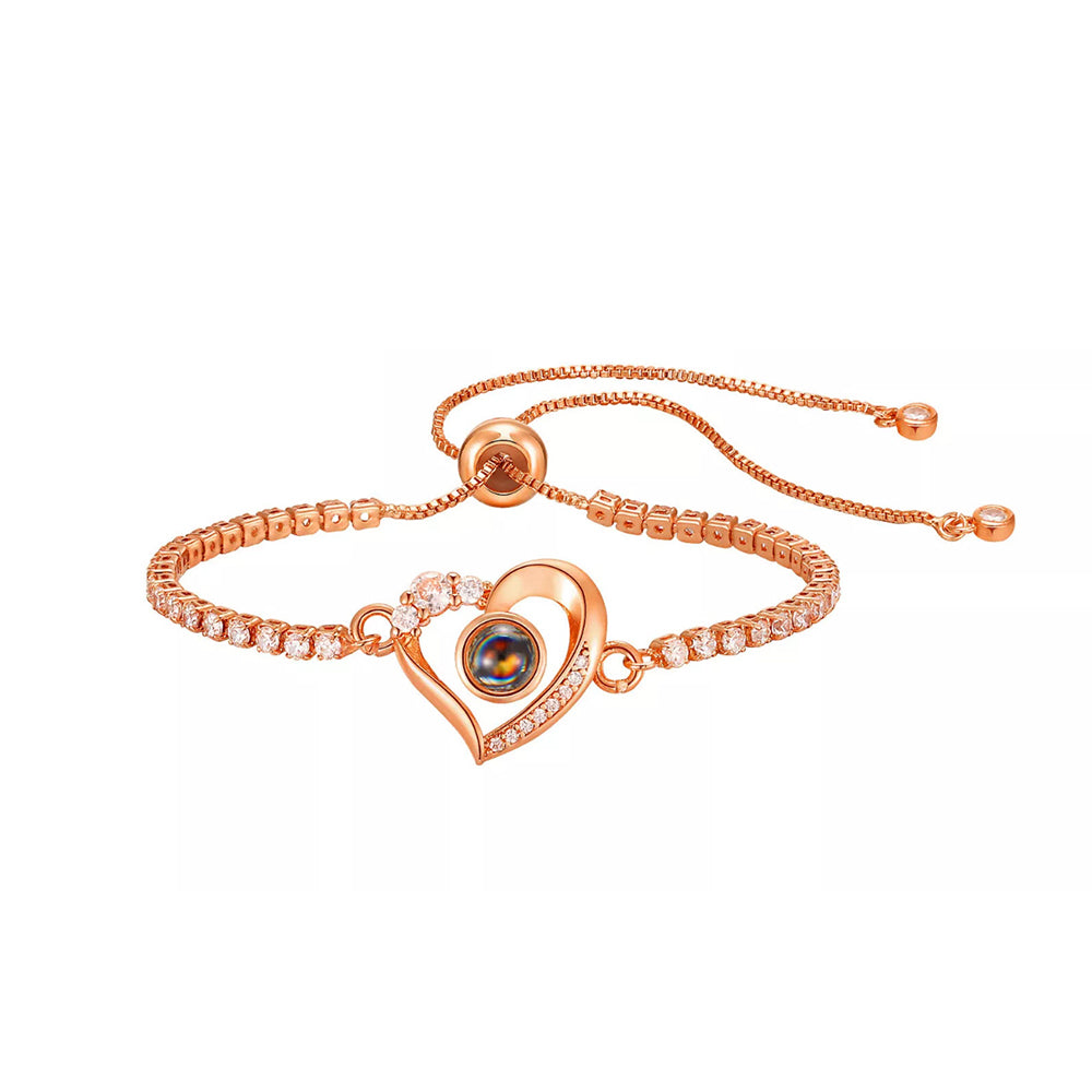 Fotoarmbånd - Hjerte & Diamant