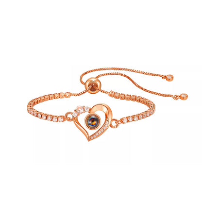 Fotoarmbånd - Hjerte & Diamant
