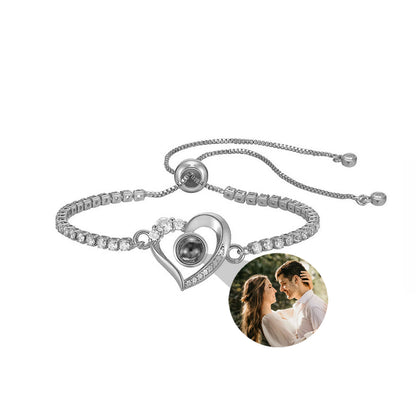 Fotoarmbånd - Hjerte & Diamant