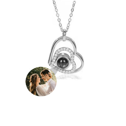 Fotohalskjede - Hjerte & Diamant