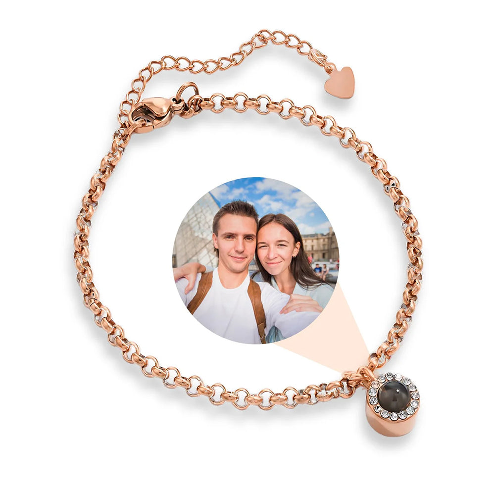 Fotoarmbånd - Diamantlenke