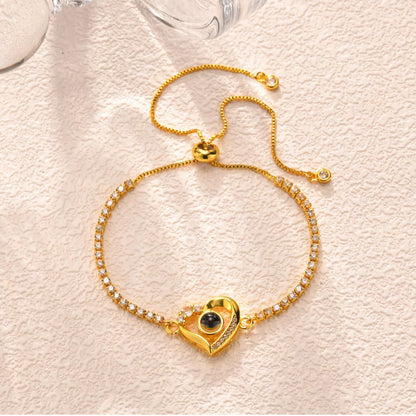 Fotoarmbånd - Hjerte & Diamant