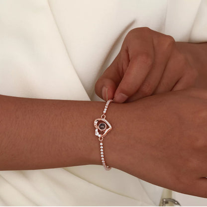 Fotoarmbånd - Hjerte & Diamant